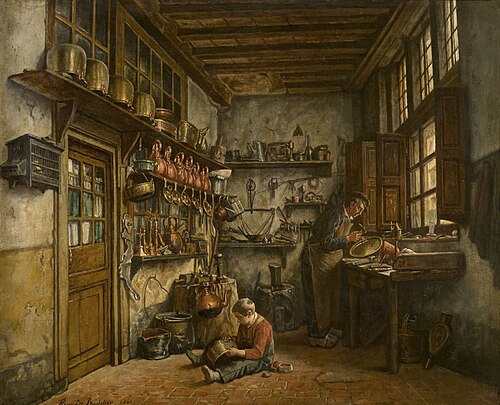 The Tinker, 1861, Henri de Braekeleer