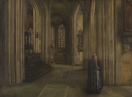Interior of a Church, 1871, Henri de Braekeleer