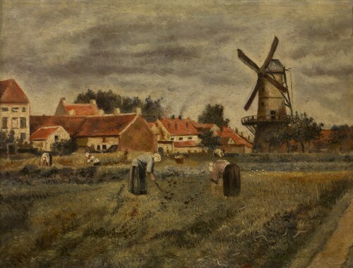 Harvesting Potatoes, 1875, Henri de Braekeleer