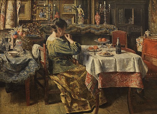 The Meal, 1885, Henri de Braekeleer