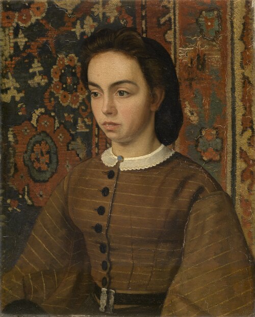 Hélène De Braekeleer, the Painter's Sister, 1867, Henri de Braekeleer