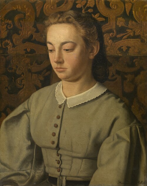 Betsy De Braekeleer, the Painter's Sister, 1863, Henri de Braekeleer