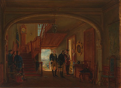 The Meeting of General Washington and Rochambeau, 1873, Edward Lamson Henry