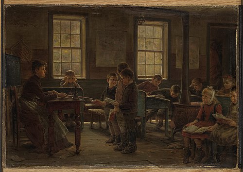 A Country School, 1890, Edward Lamson Henry