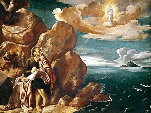Saint John the Evangelist on Patmos, 1620, Pedro Orrente