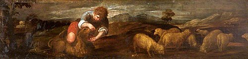 The Boy David and the Lion, 1626, Pedro Orrente
