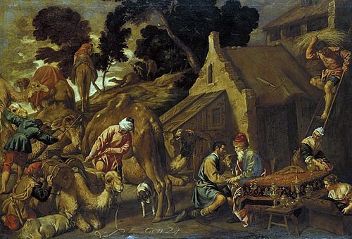 Abraham sends Eliezer to find a wife for Isaac, 1601, Pedro Orrente