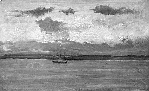 Seascape, 1847, Emanuel Larsen