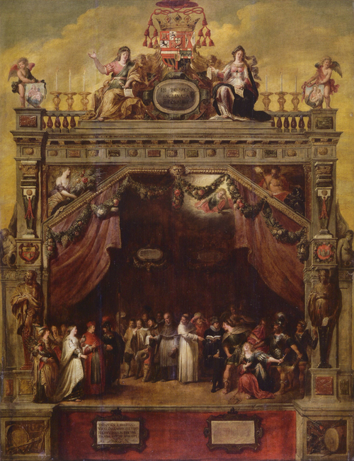 Représentation donnée par la chambre de rhétorique De Goudblomme à l'occasion de la Joyeuse Entrée d, 1635, Theodoor van Thulden