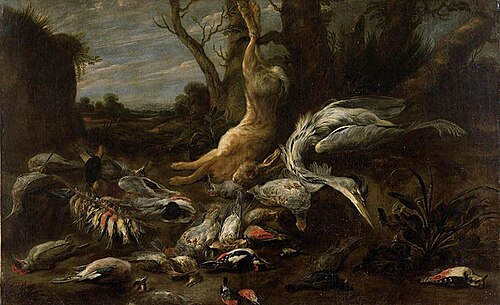 Nature morte au butin de chasse, , Paul de Vos