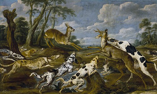 Deer hunt, 1637, Paul de Vos