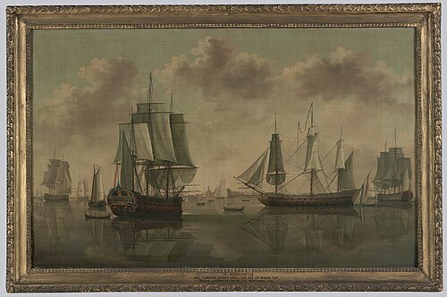 's Lands eskader ter rede van Hellevoetsluis, 1787, Engel Hoogerheyden