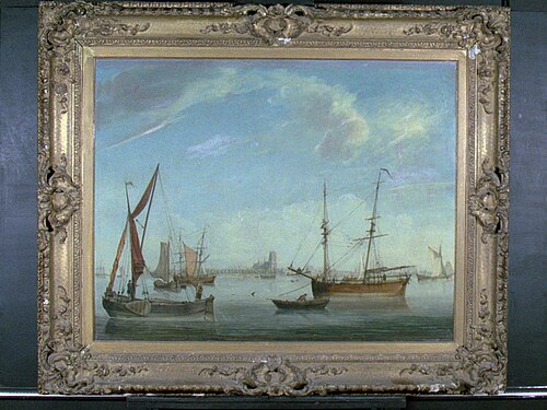 Riviergezicht voor Dordrecht, 1768, Engel Hoogerheyden
