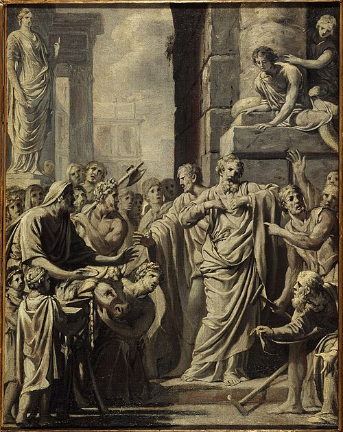Saint Paul et saint Barnabé refusant les honneurs divins à Lystre, 1644, Michel Corneille l'Ancien