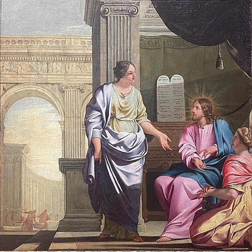 Le Christ chez Marthe et Marie, 1650, Michel Corneille l'Ancien