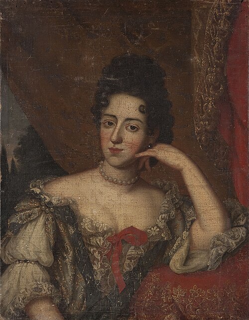 Portrait of Teresa Kunegunda Sobieska (1676–1730) /?/ aka Countes Hedwig of Neuburg, 1695, Jerzy Siemiginowski-Eleuter