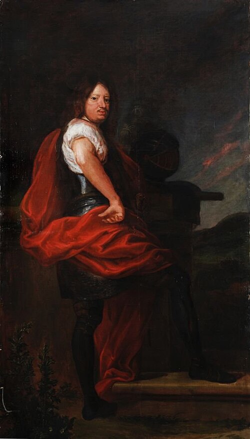 Portrait of John III Sobieski in armour., 1680, Jerzy Siemiginowski-Eleuter