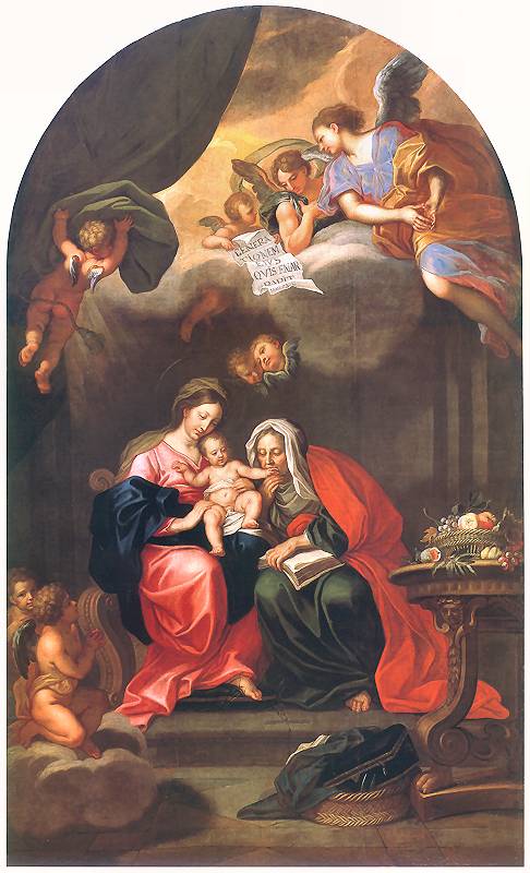 Vierge à l'Enfant avec sainte Anne, 1700, Jerzy Siemiginowski-Eleuter