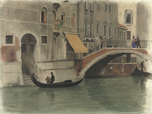 Pont sur un canal à Venise, 1896, Willem Witsen