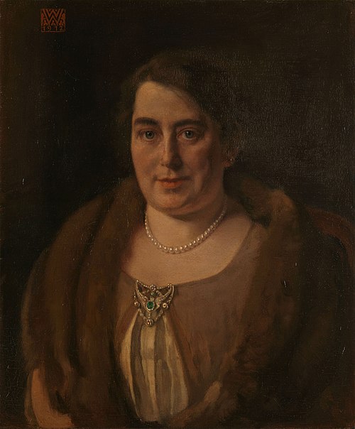 Adèle van Meekren, de tweede echtgenote van Andries van Wezel, 1912, Willem Witsen