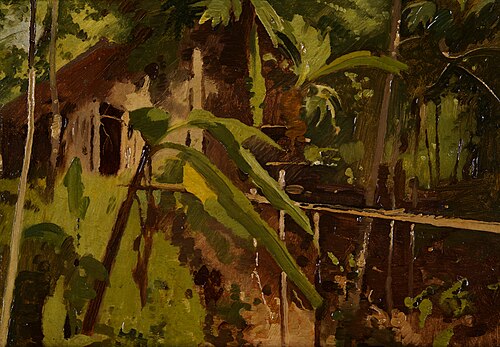 Kamponghuisje te Buitenzorg, 1921, Willem Witsen