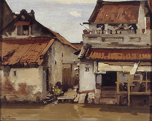In de benedenstad van Batavia, 1920, Willem Witsen