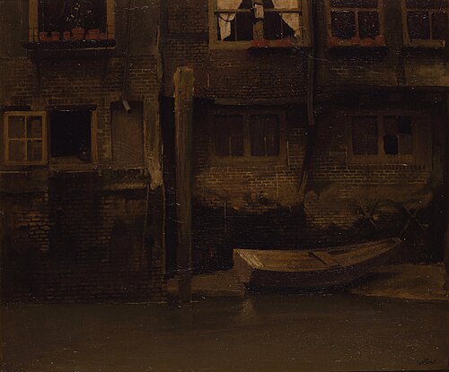 Onderhuizen aan de Voorstraatshaven te Dordrecht, 1904, Willem Witsen