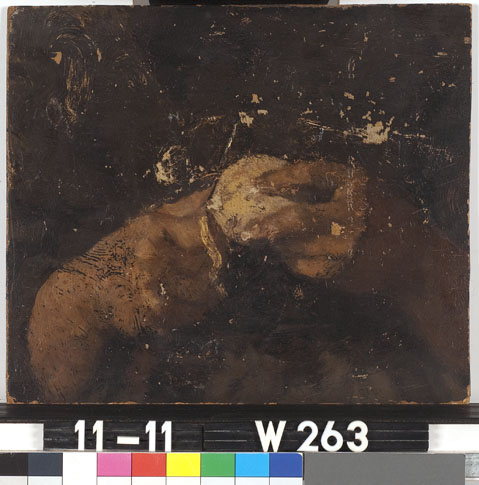 Fragment: aardappel schillende handen, 1900, Willem Witsen