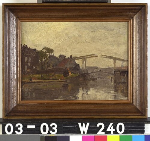 De ophaalbrug aan de Zandhoek, 1888, Willem Witsen