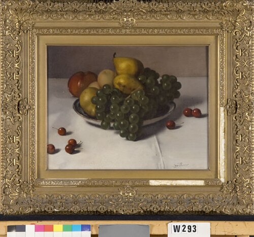 Delftse schotel met vruchten, 1901, Willem Witsen