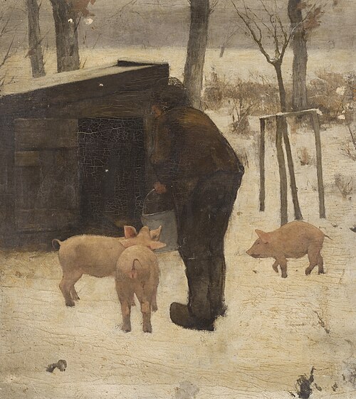 Boer bij het varkenskot, 1900, Willem Witsen