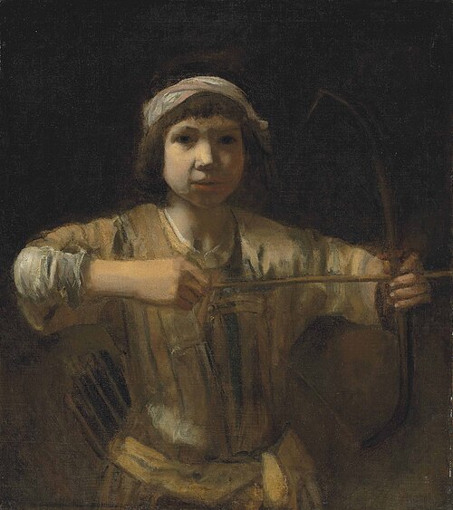 Ishmael with a bow and arrow, 1670, Barent Fabritius