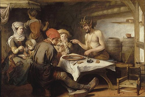 Le Satyre et les paysans, , Barent Fabritius
