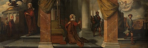 Le pharisien et le publicain, 1661, Barent Fabritius