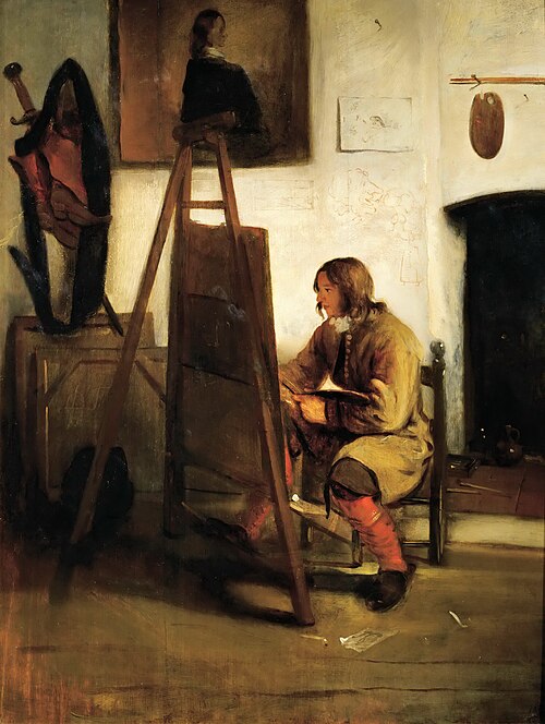 Jeune Peintre dans un atelier, 1655, Barent Fabritius