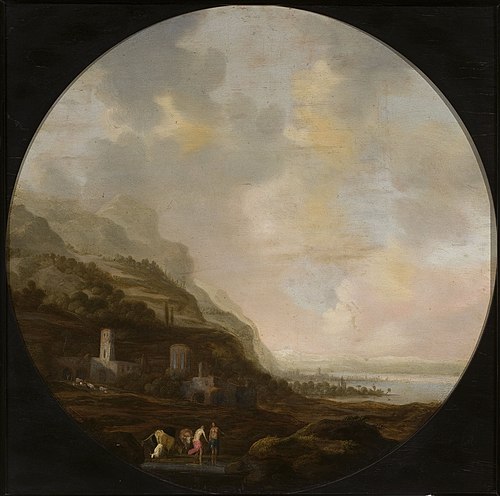 Italian landscape, 1644, Dirck Dalens the Elder