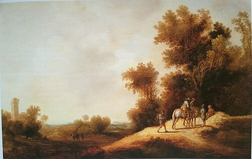 Landscape with Travellers and Horsemen, 1637, Dirck Dalens the Elder