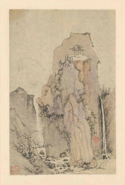 弘仁山水图册, , Hong Ren