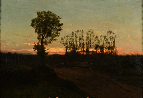 Paysage au crépuscule, 1852, Antoine Chintreuil