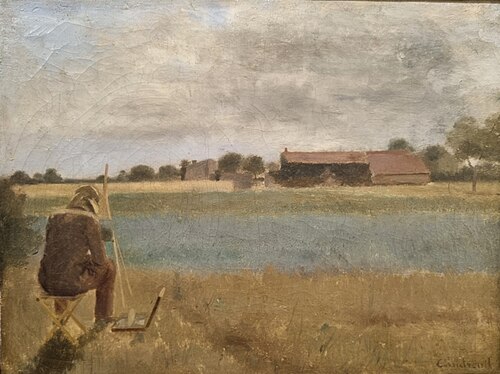 L'artiste au bord de la rivière, , Antoine Chintreuil