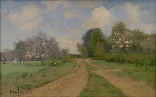 Verger à Carlepont, 1865, Antoine Chintreuil