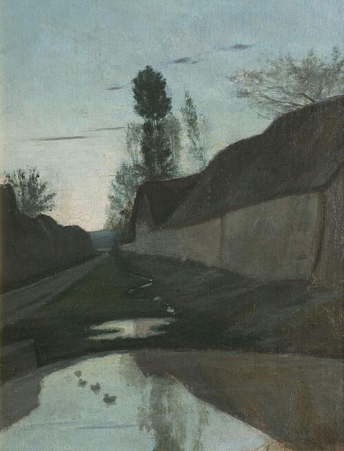 Village Road, 1850, Antoine Chintreuil