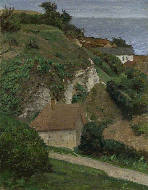 House on the cliffs near Fécamp, 1861, Antoine Chintreuil
