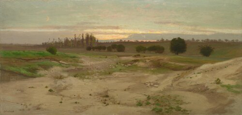 The Marl Pit at Mulcent:  Evening, 1857, Antoine Chintreuil
