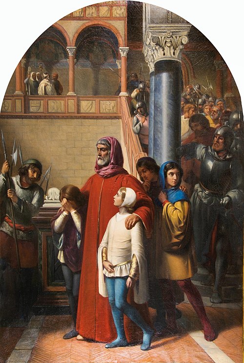 L'Arrestation du comte Hugolin, 1837, Henri Delaborde
