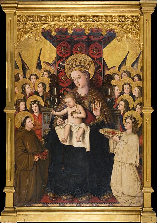 Virgin of the Porziuncola, 1450, Jaume Baçó Escrivà