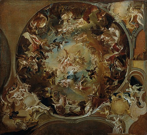 Himmelfahrt Mariens, 1755, Johann Wolfgang Baumgartner