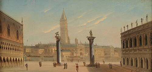 Venice, St Mark’s Square, 1900, August von Siegen