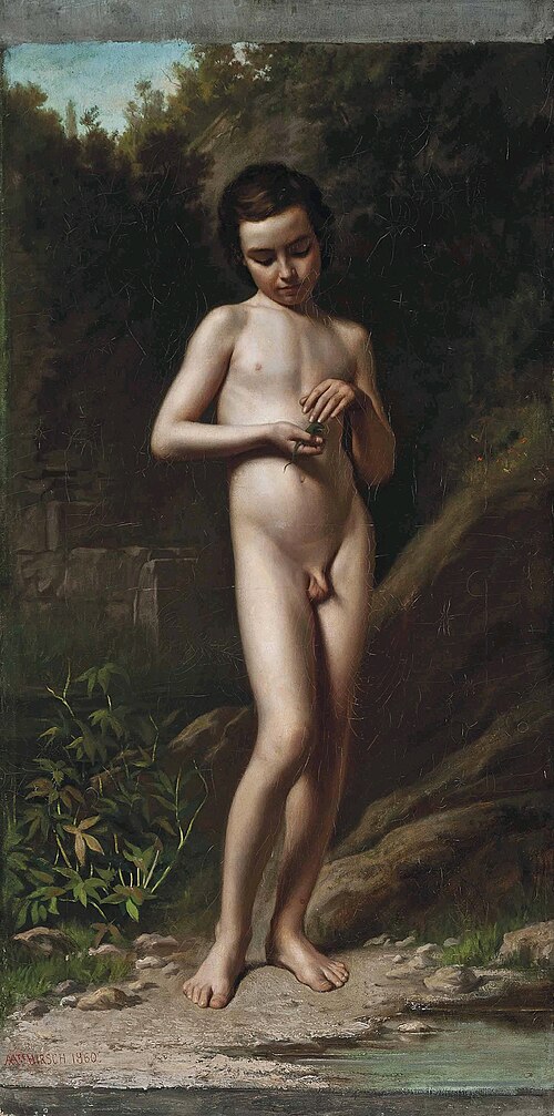 L’enfant au lézard, , Auguste Alexandre Hirsch