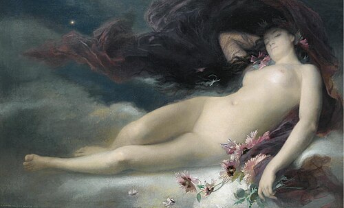 Night, 1875, Auguste Alexandre Hirsch